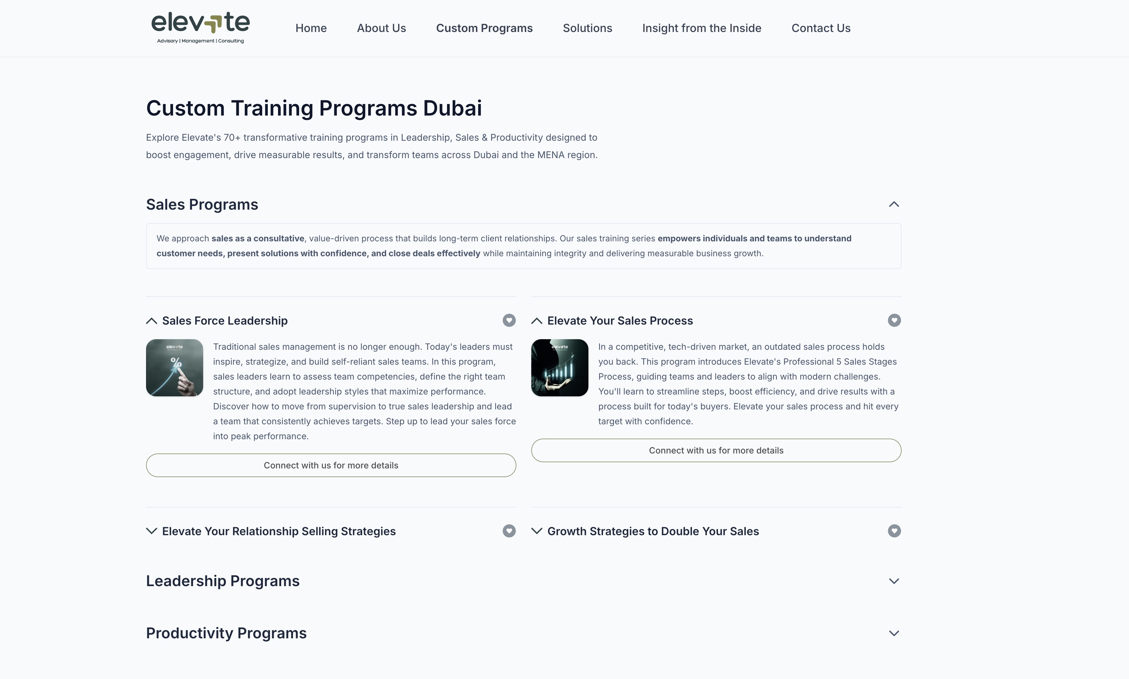 An image of the Elevate Training & Consultancy project.